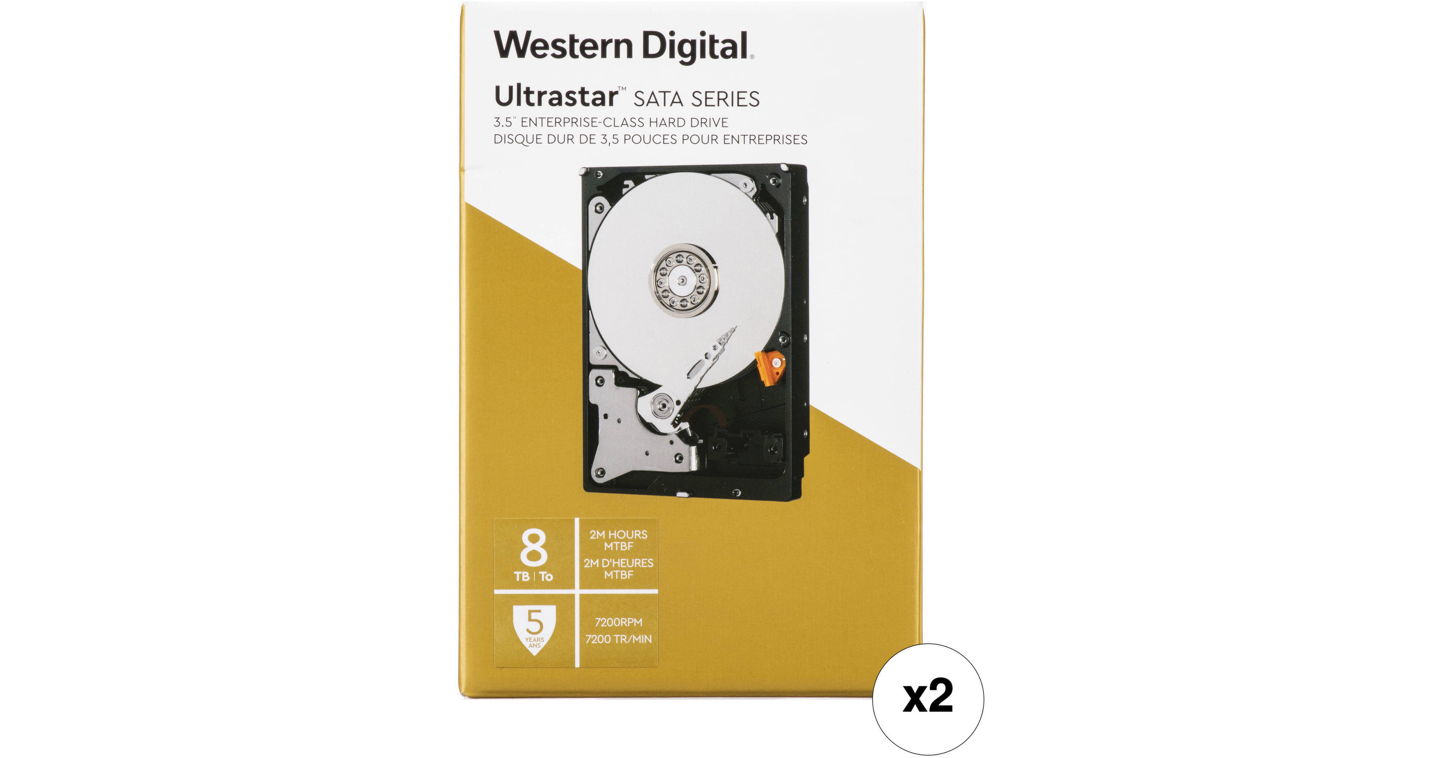 WD 8TB Ultrastar 7200 rpm SATA 3.5