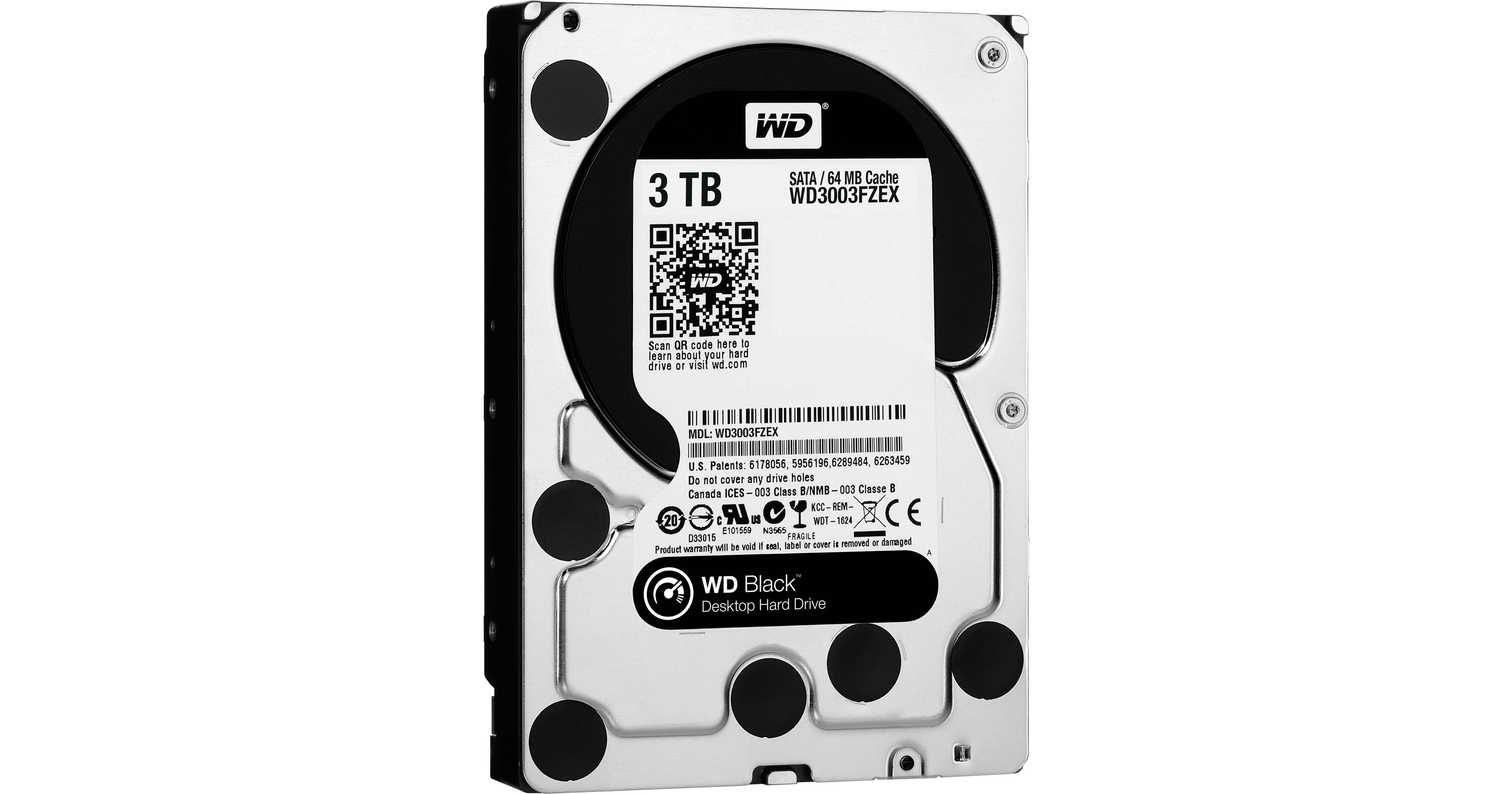 WD 3TB Black 7200 rpm SATA III 3.5