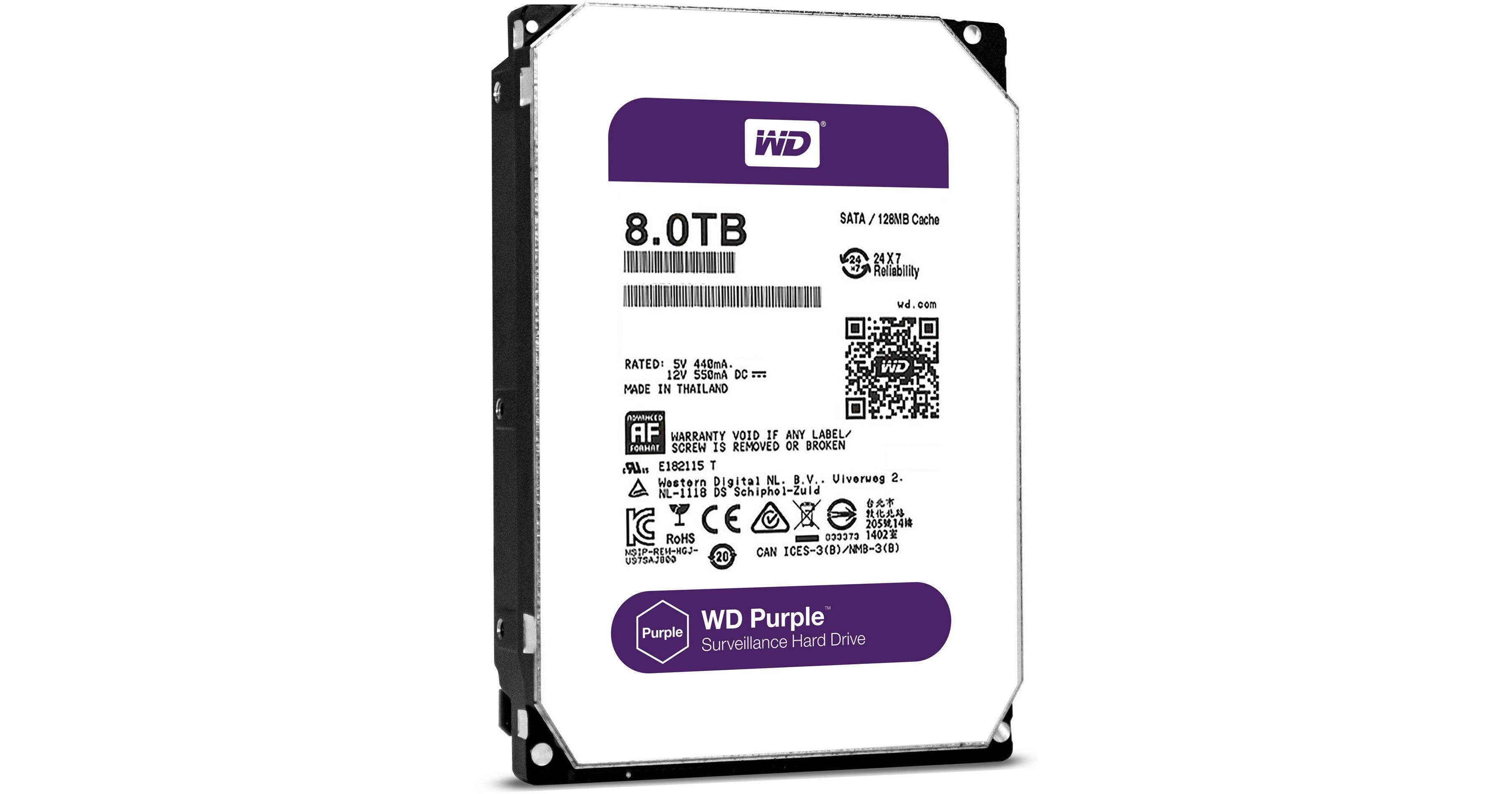 WD 8TB Purple 5400 rpm SATA III 3.5