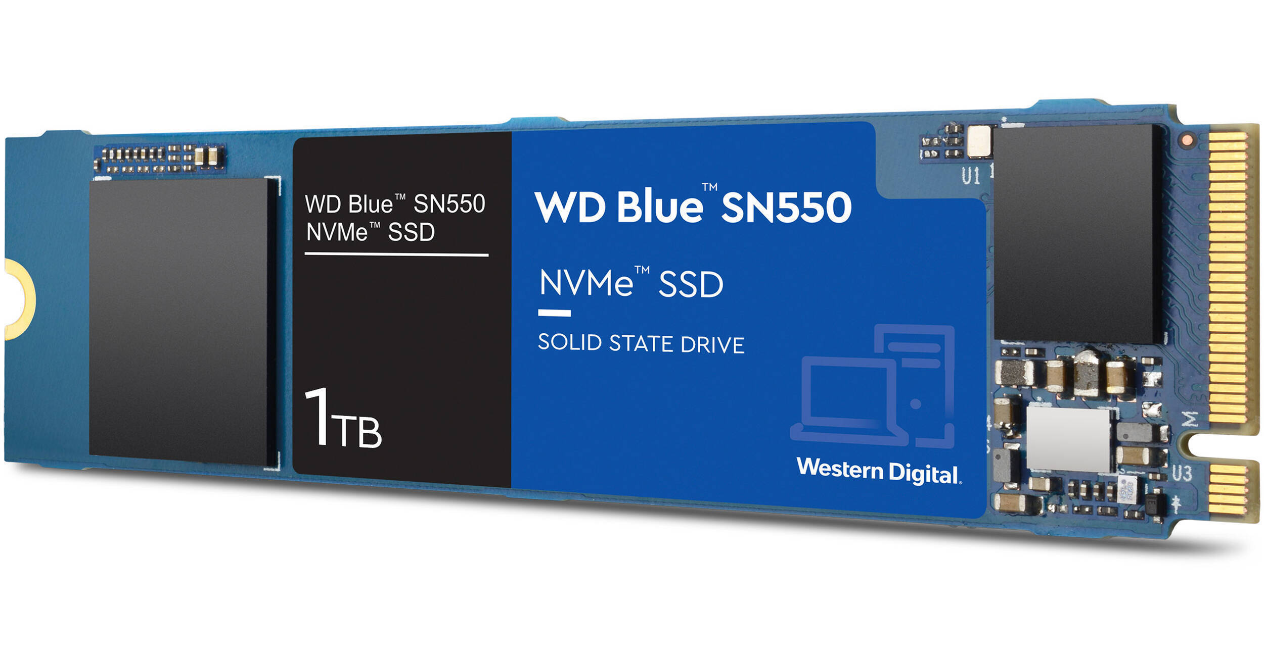 WD BLUE SN550 NVMe SSD 1TB Western Digital 1TB WD Blue SN550 NVMe