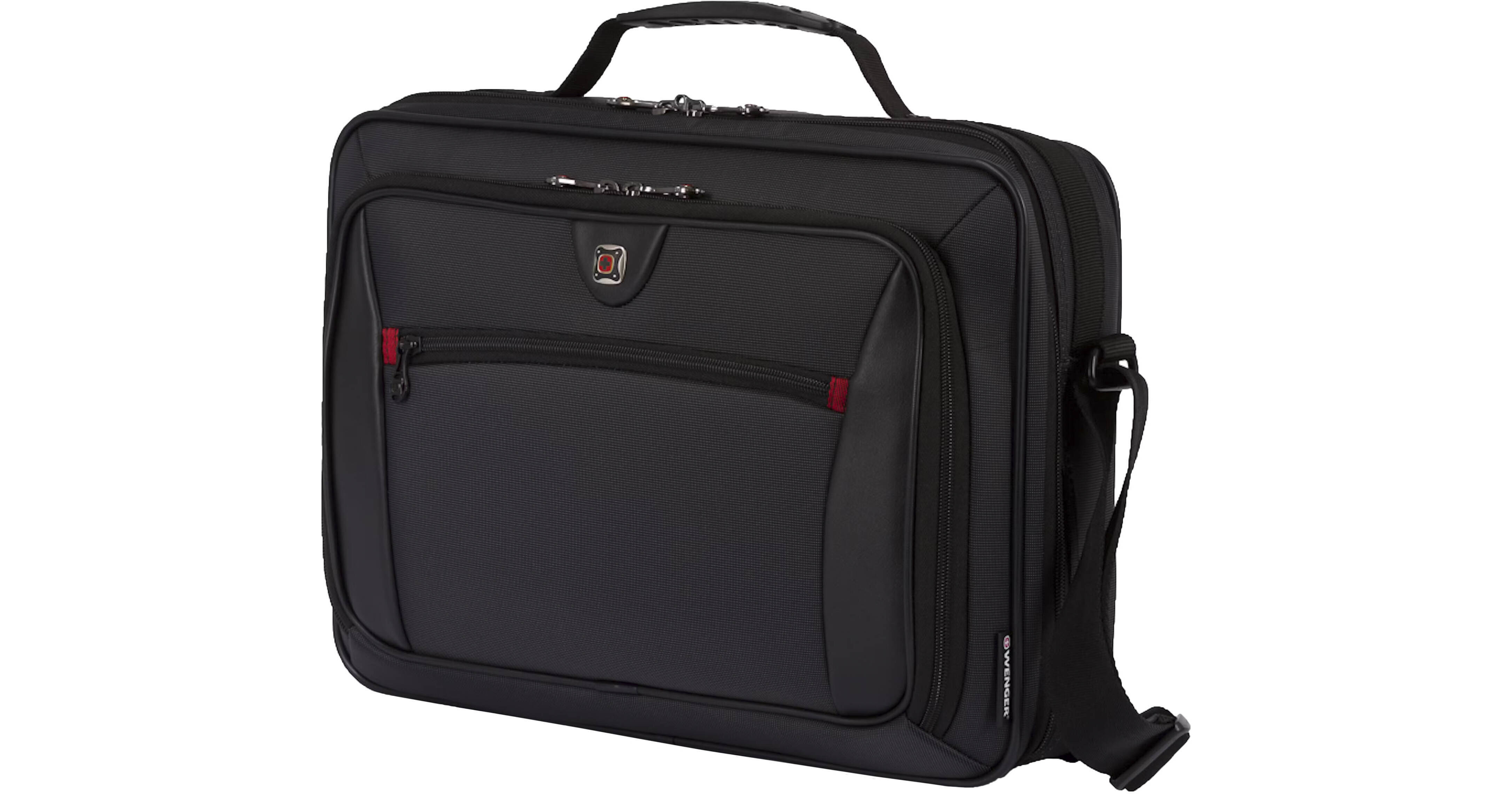 Wenger Insight Single Gusset Laptop Case (Black, 10L) 27469140 display picture 1