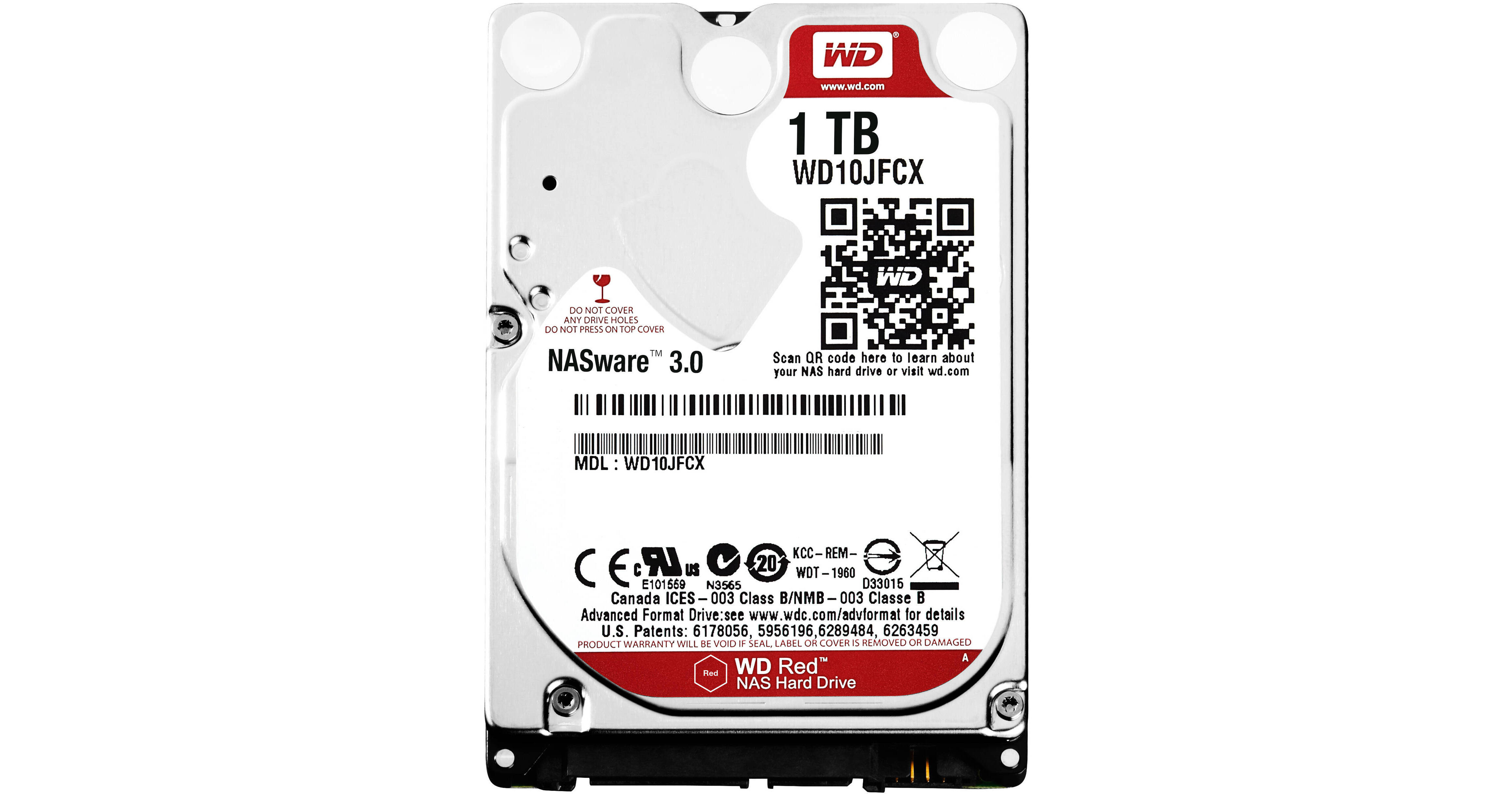 WD 1TB Red 5400 rpm SATA III 2.5