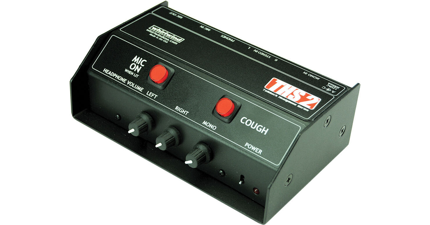 Whirlwind THS-2 Talkback Headphone BOX THS2 B&H Photo Video