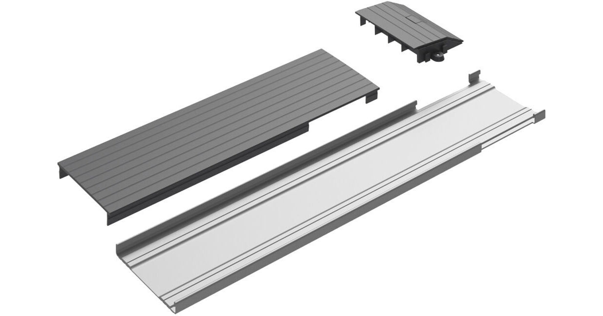 Dispositif Poke-Thru Wiremold 6ATC2BK - Surface Montage Aluminium Noir - Neuf (surplus)