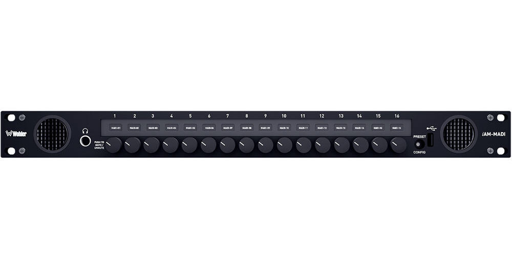 Wohler iAM-MADI-16 MADI Audio Monitor with 16 Outputs I