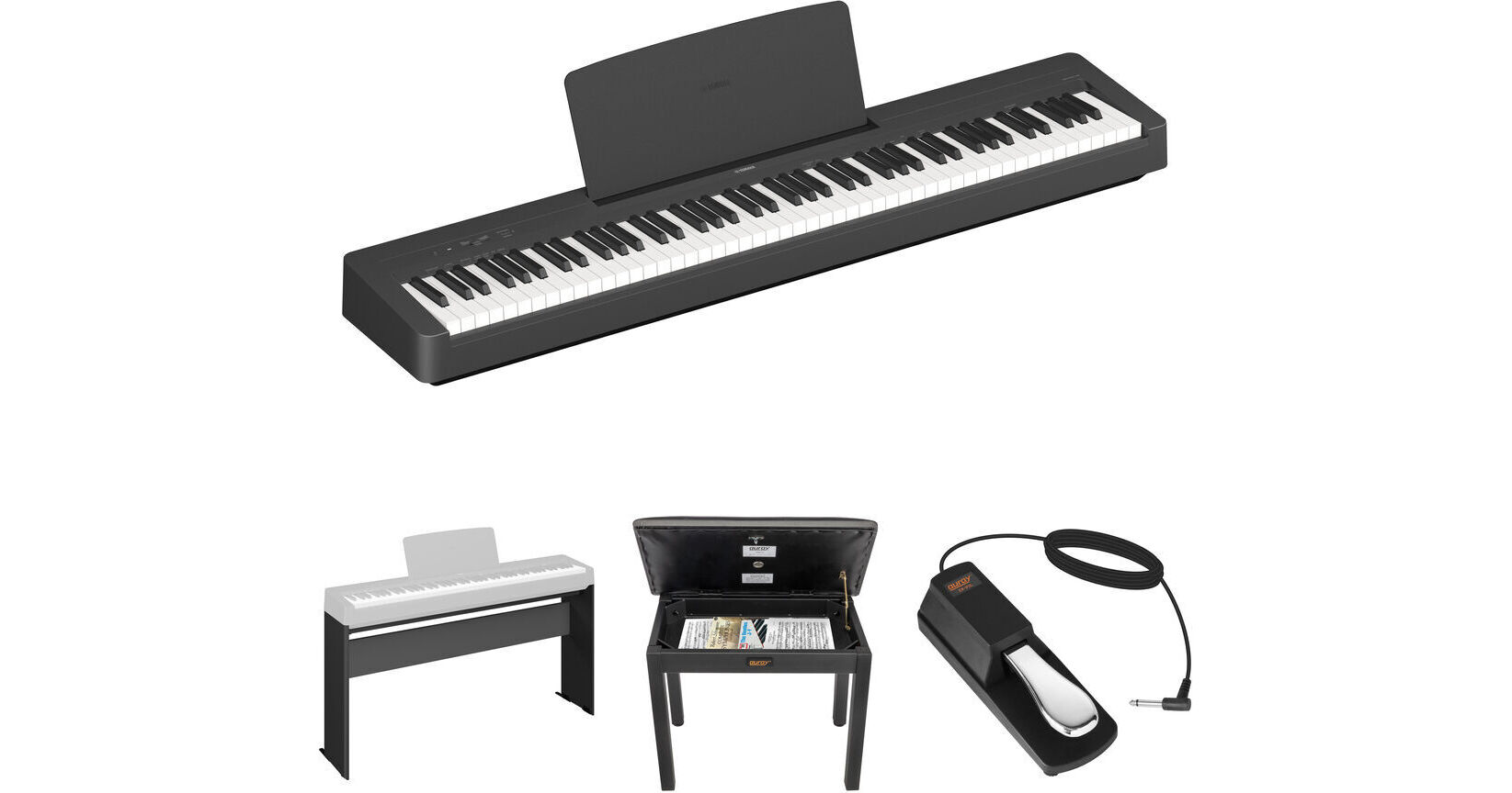 Yamaha P-145BT 88-Key Portable Digital Piano with Bluetooth and