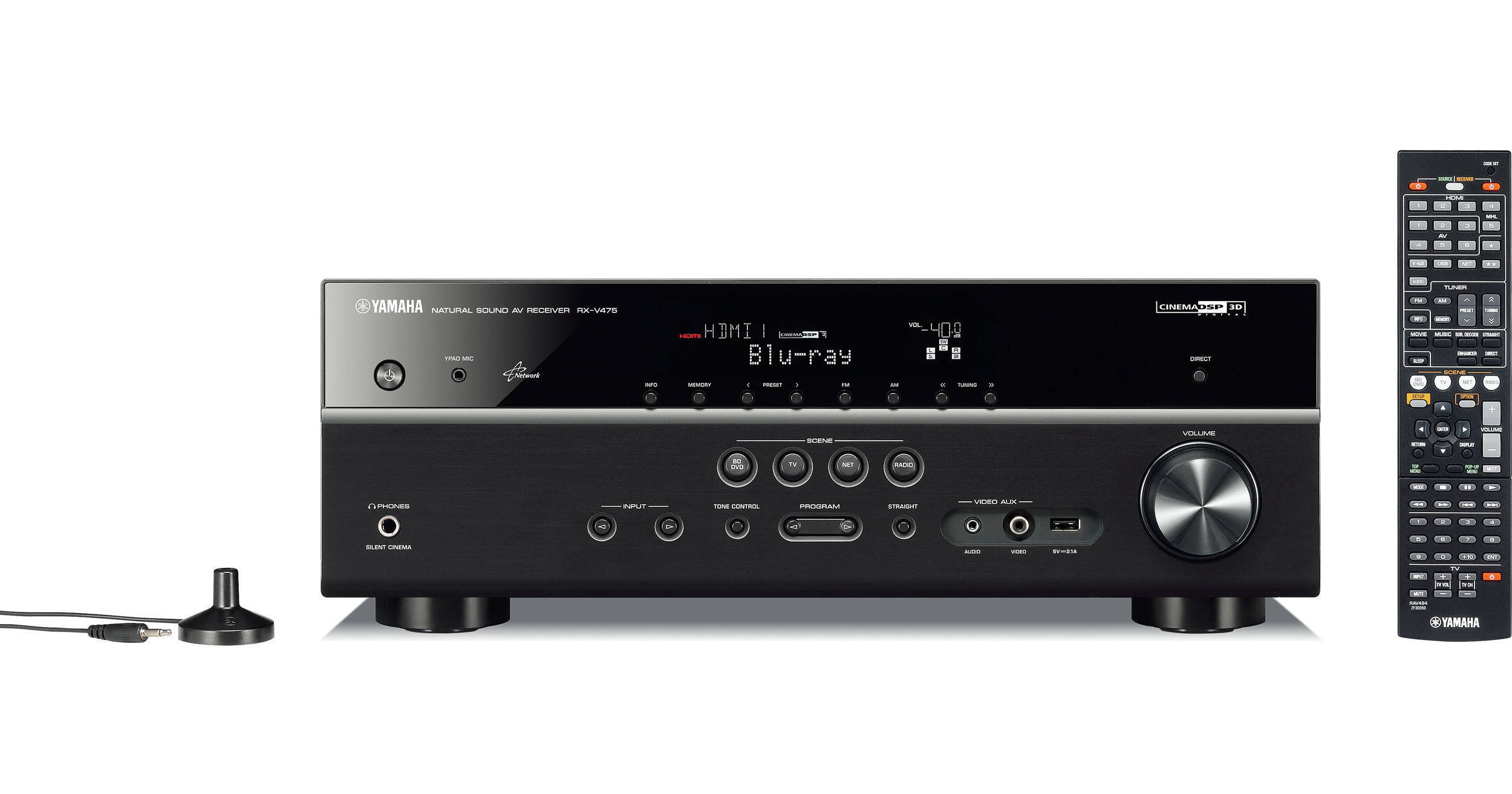 Yamaha RX-V475BL 5.1-Channel Network AV Receiver RX-V475BL B&H