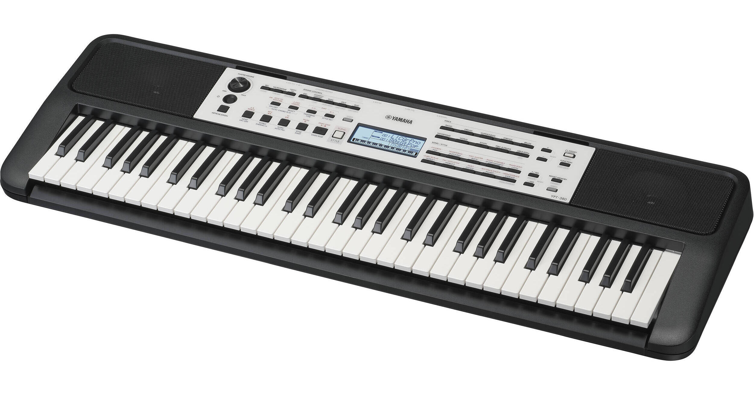 Yamaha YPT 380 61 Key Touch Sensitive Portable Keyboard YPT380 Yamaha YPT 380 61 Key Touch Sensitive Portable Keyboard YPT380