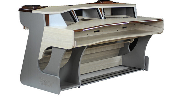 Zaor Miza X2 Studio Desk (Titanium/Wenge) MZ-X2-TIT-WEN B&H