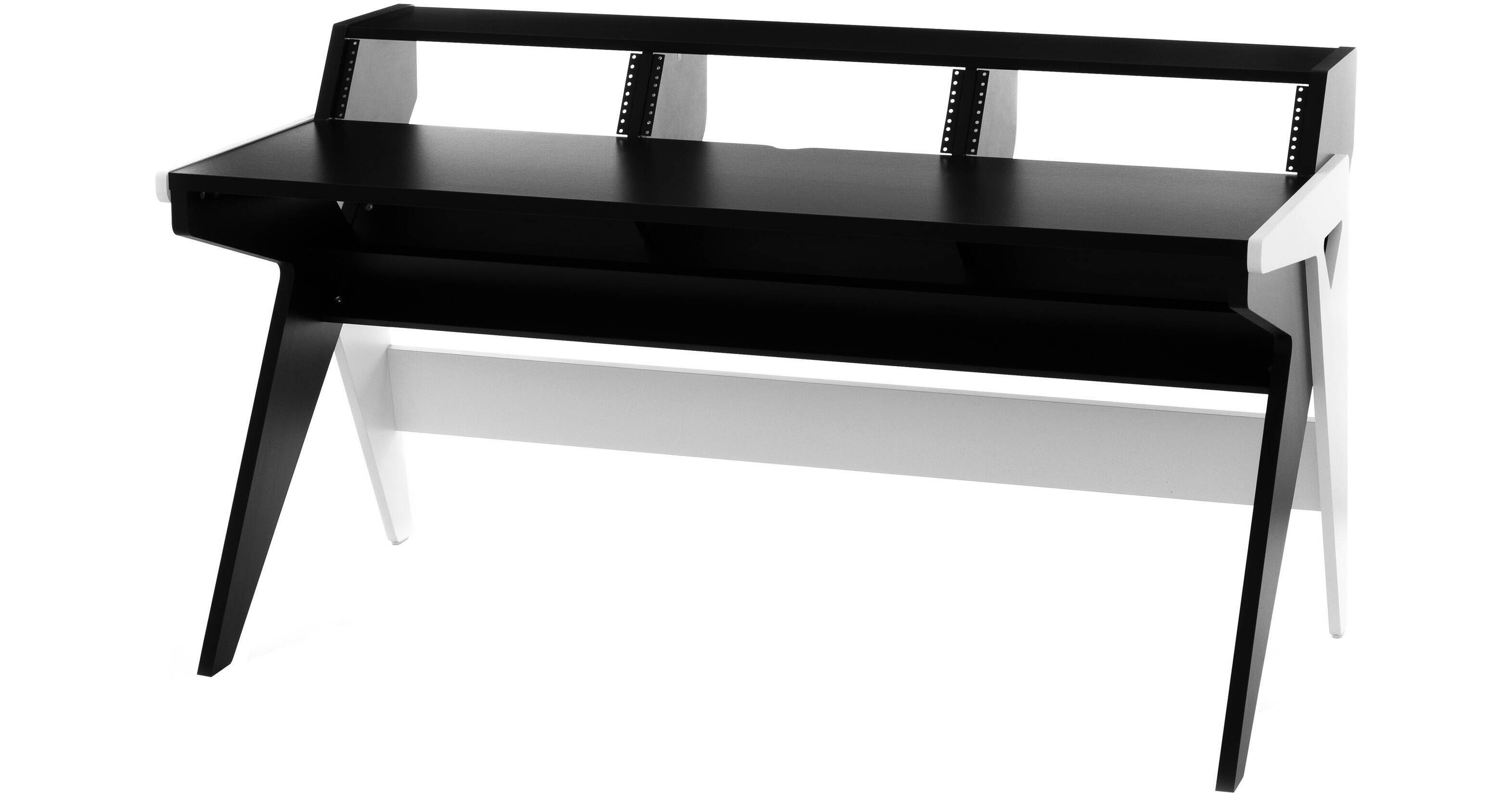 Zaor Vision W Workstation Desk (Black and White, 63