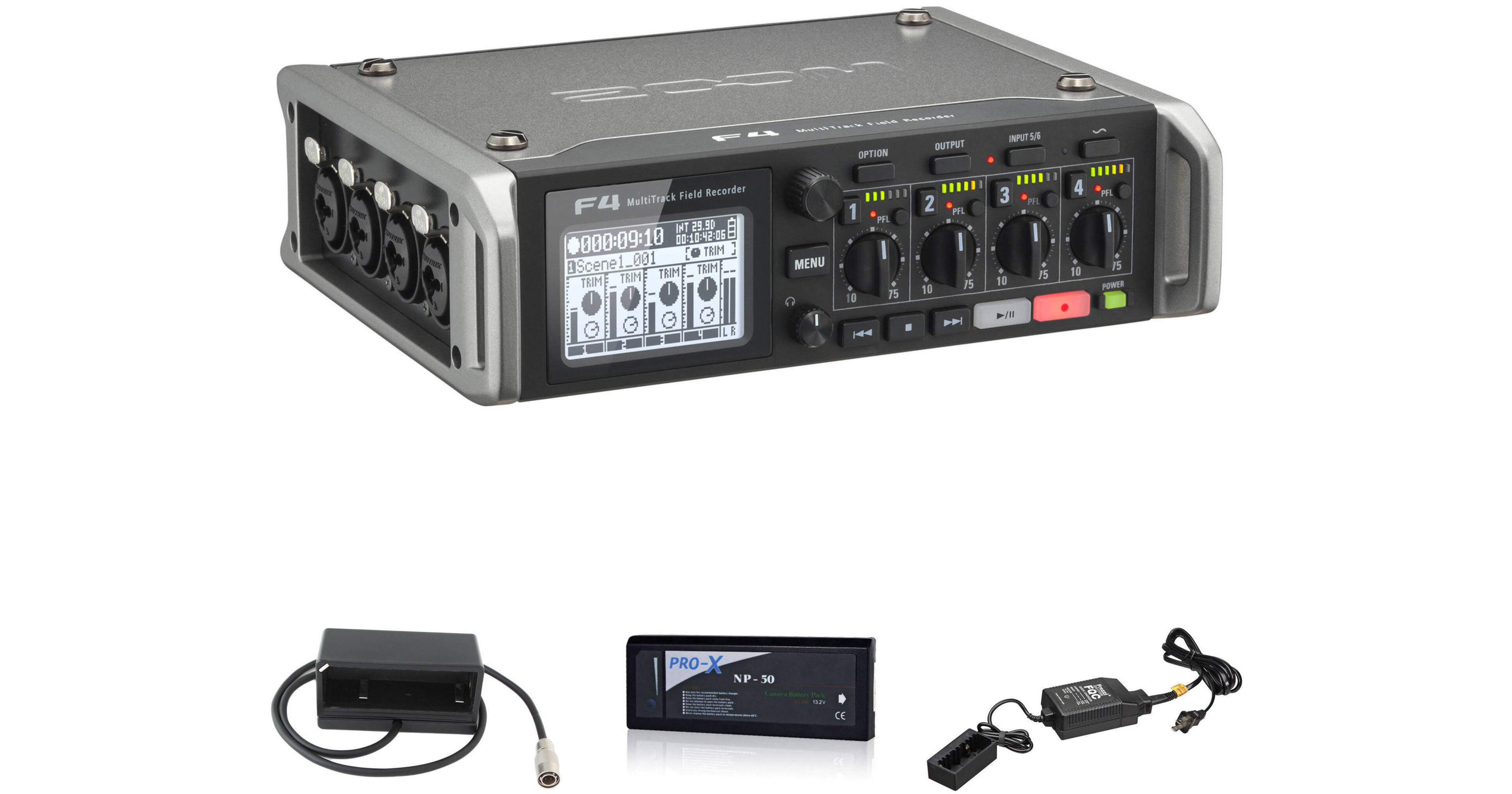 Zoom F4 Field Recorder Kit B&H Photo Video