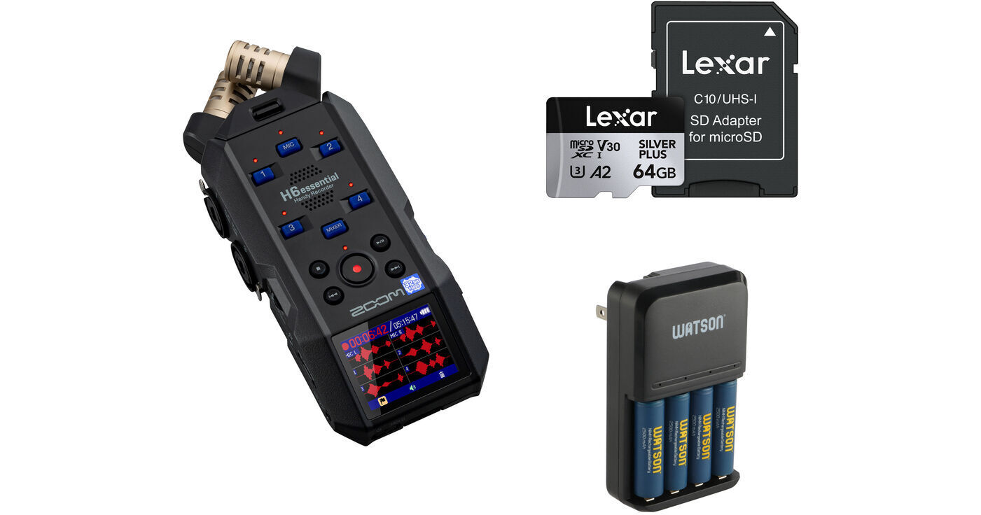 Zoom H6essential 6-Track 32-Bit Float Portable Audio Recorder