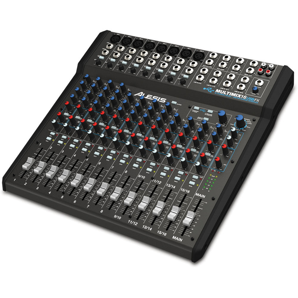 Alesis MultiMix 4 USB 4 Channel Mixer Interface Mic Line Mixing