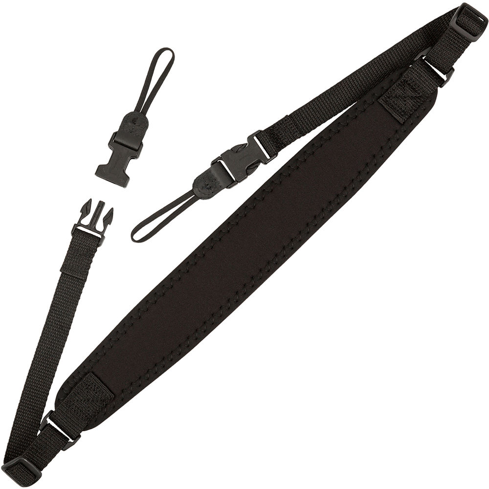 Sangle De Coupe OP/TECH Fashion Strap - Néoprène Noir, Longueur Max 139.7 Cm, Largeur 3/8" - Pour Appareils Photo Numériques