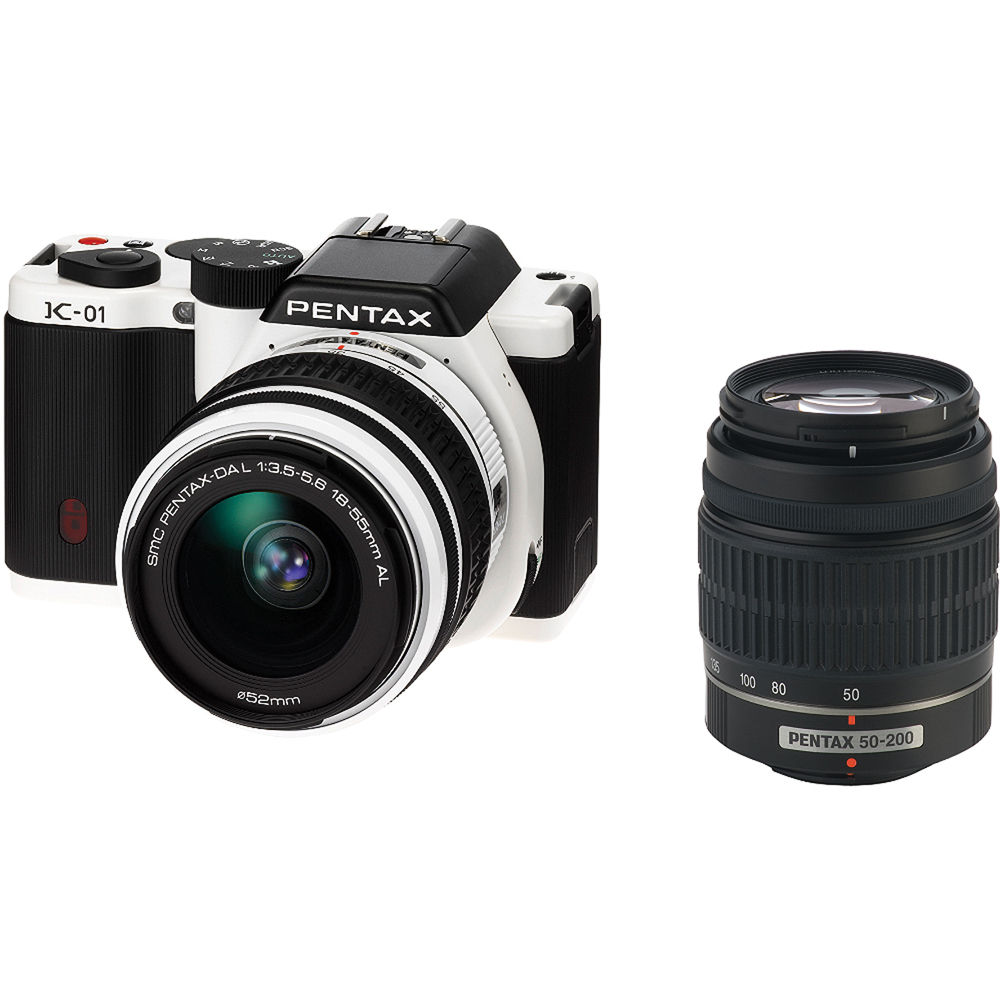 Pentax K 01 Digital Camera With 18 55mm 50 200mm Lenses 15423 pentax-k-01-digital-camera-with-18-55mm-50-200mm-lenses-15423