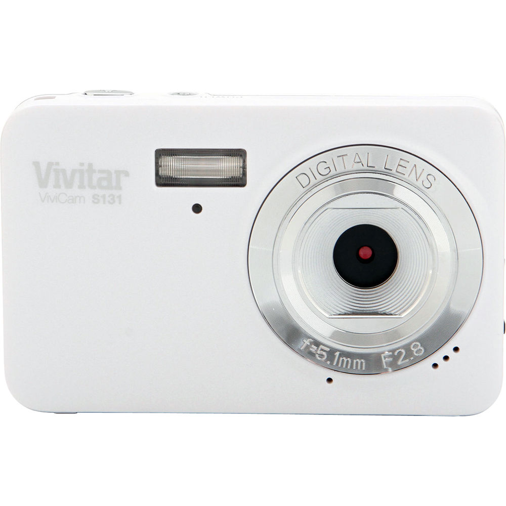 Vivitar ViviCam S131 Digital Camera (White) VS131WHT B&H Photo