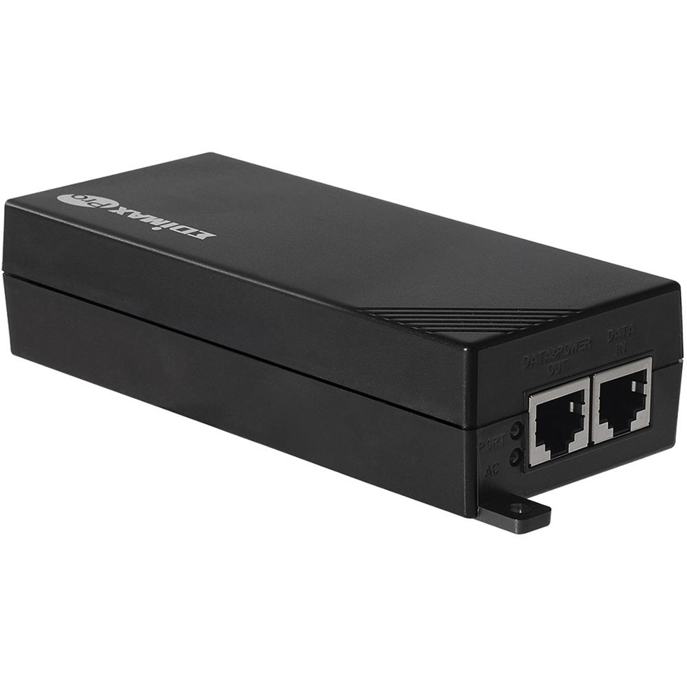 Inyector PoE estándar 802.3at Gigabit (53 V – 0.6 A – 30w) – Mtech