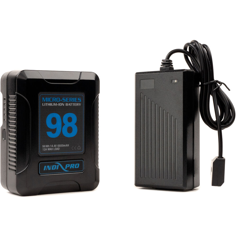 HEDBOX NERO-S Batteria V-Mount 98Wh Li-Ion: Alta Capacità Con Uscite D-Tap E USB Per Videocamere Professionali