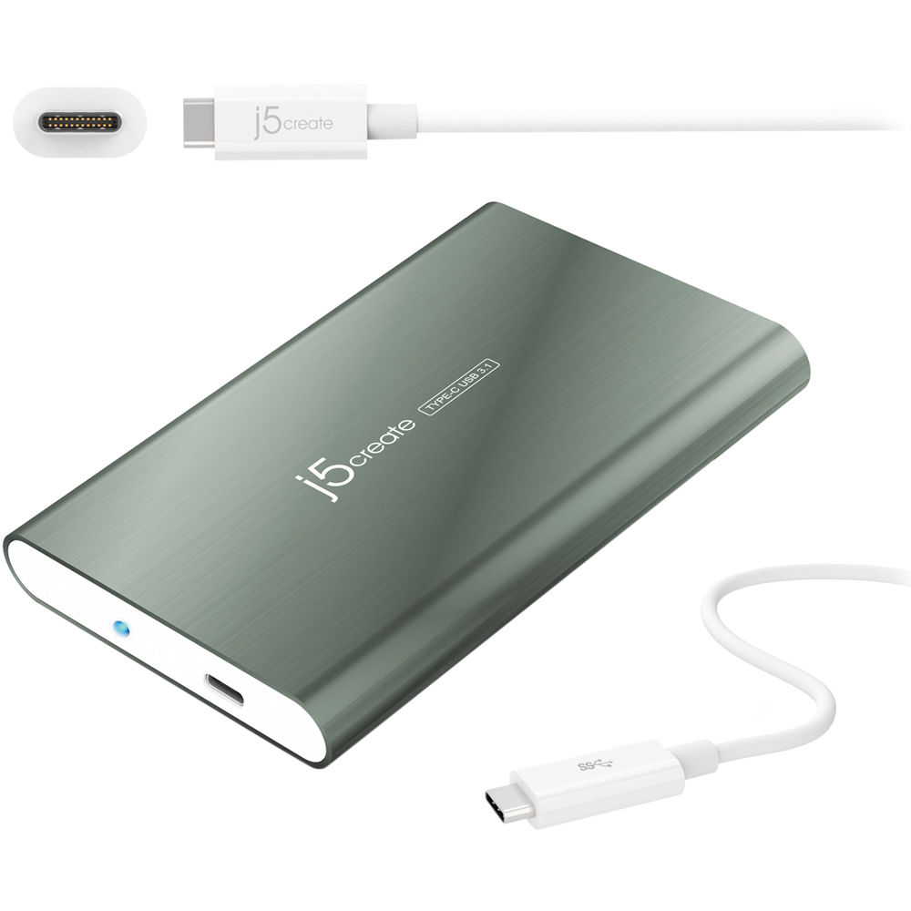 j5create USB 3.1 TypeC 2.5" SATA III Drive External JEE253 B&H