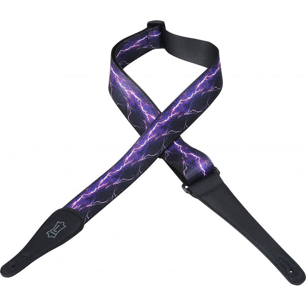 Levy's MP18 Polyester Guitar Strap (Lightning Pattern) MP18