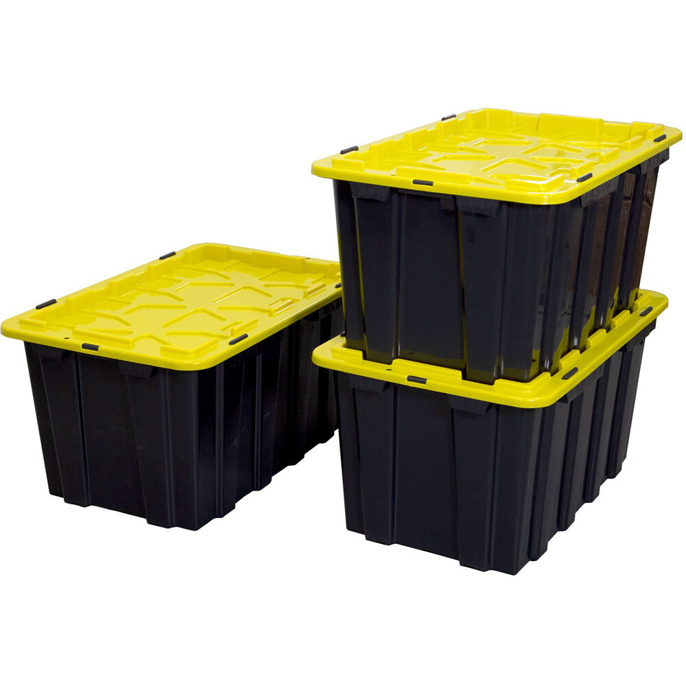 home depot plastic storage bins with lids