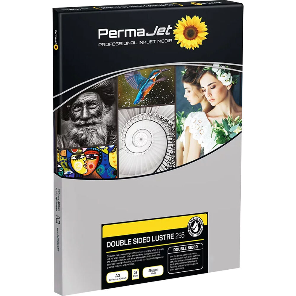 PermaJetUSA DoubleSided Luster 295 gsm Inkjet Paper APJ61428