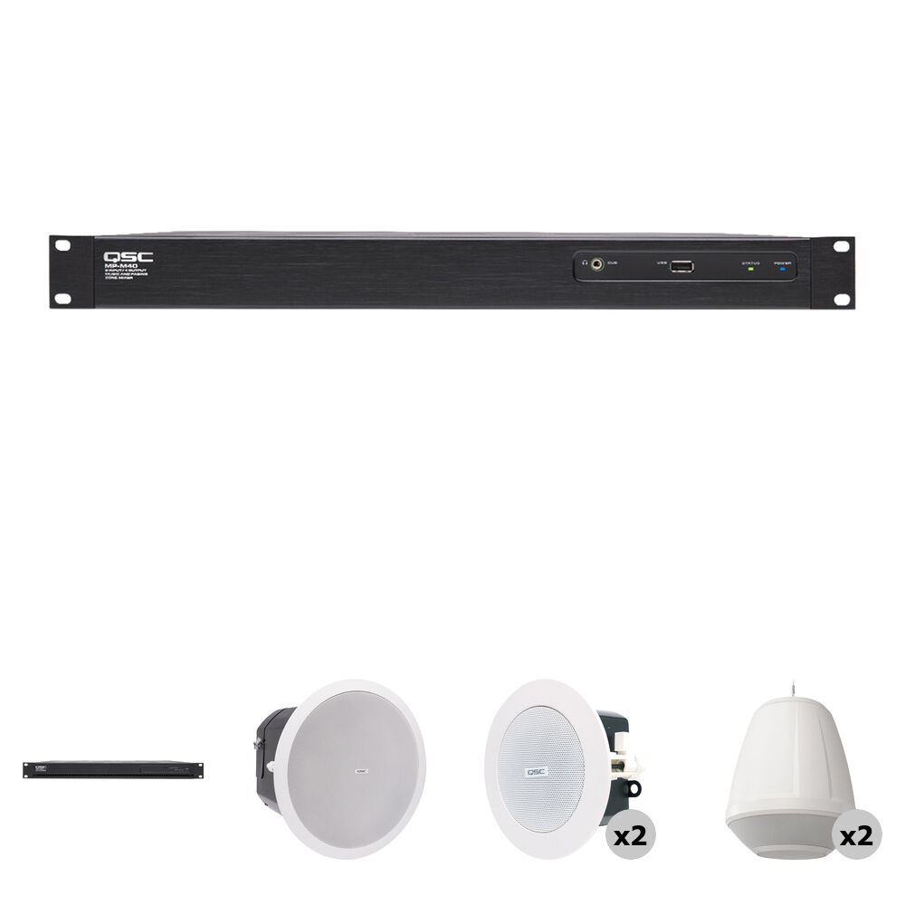 Qsc Bar QSC Business Music Kit for 1200Ft² Sports Bar