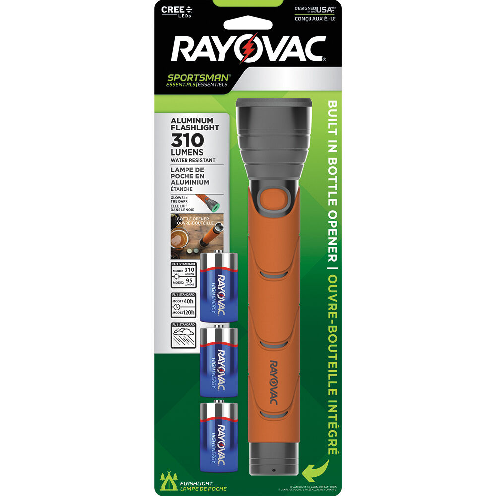 RAYOVAC Workhorse 300-Lumen Flashlight / 55-Lumen WHFHL-B2TA B&amp;H