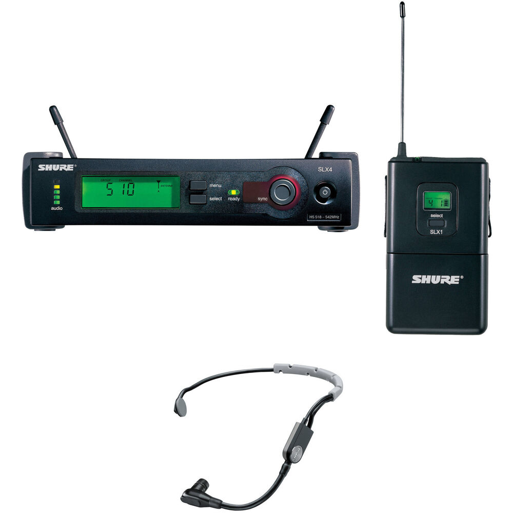 Shure SLX UHF Wireless Headset Kit SLX14/WH30J3 B&H Photo Video