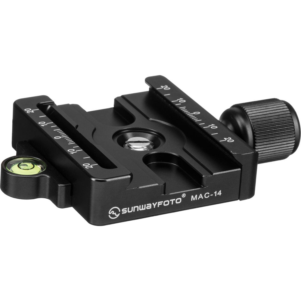 Sunwayfoto Morsetto Disco DDY-58 Compatibile Arca-Swiss – Diametro 58mm – Con Livella E Adattatore 1/4"-20