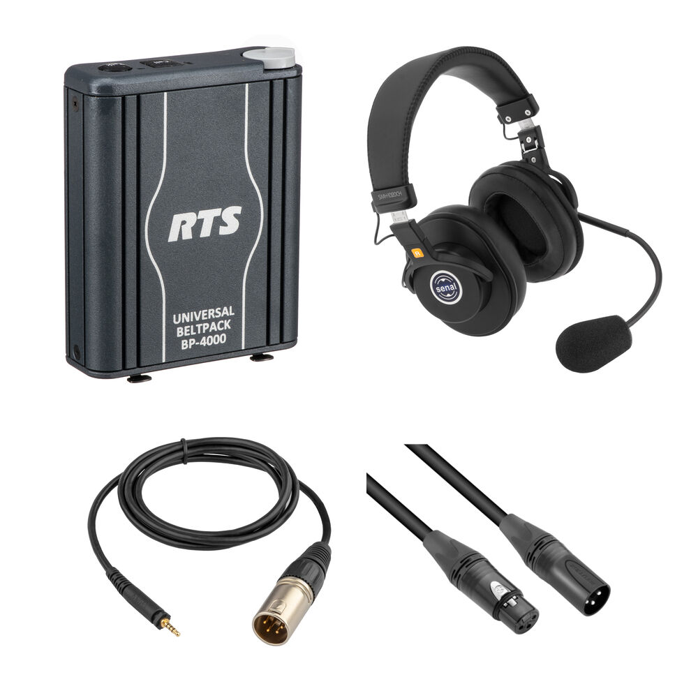 Telex Rts Intercom Telex RTS Single-Channel Portable Beltpack Communications Kit