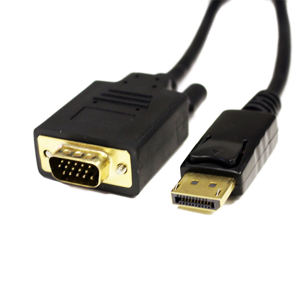 Tera Grand DisplayPort To VGA Cable 3 Black DP VGA 03 B H