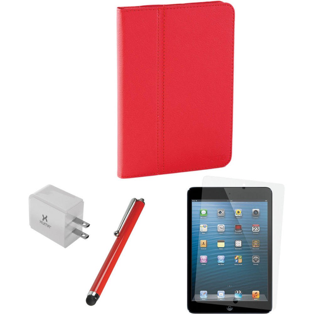 Xuma Folio Case For IPad Mini And Accessories Kit Red B H