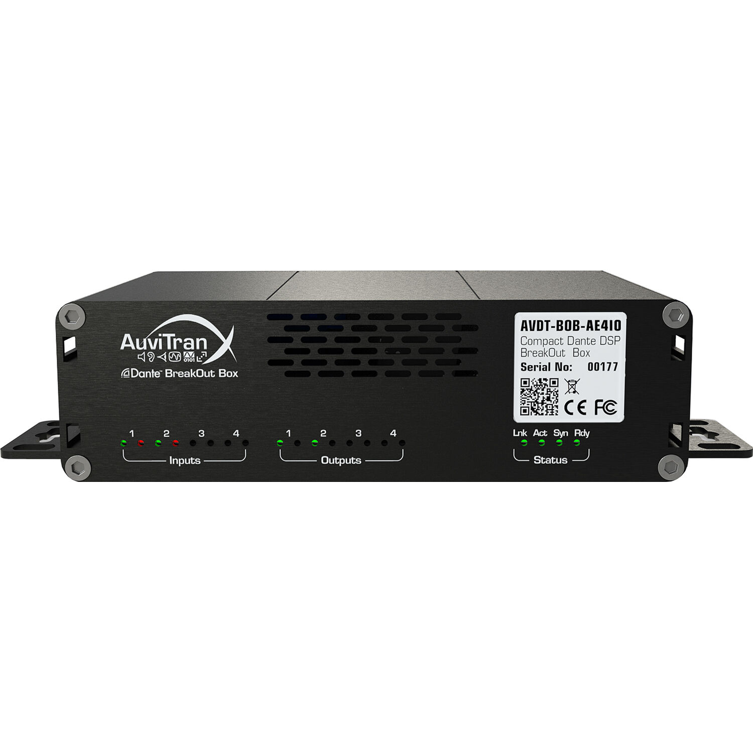 AuviTran AVDT-Breakout Box with 2-RJ45 /1-PoE and AVDT-BOB-AE4IO