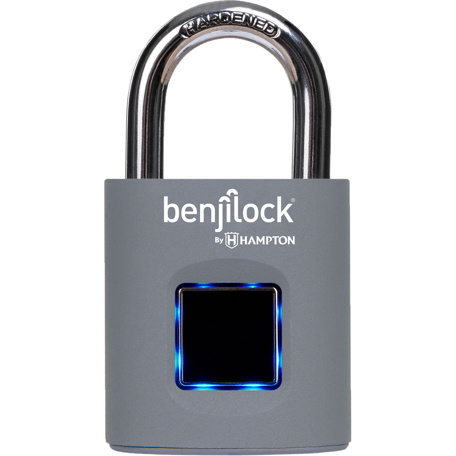 BenjiLock 43mm Fingerprint Padlock (Metallic Grey) BL40002MG B&H