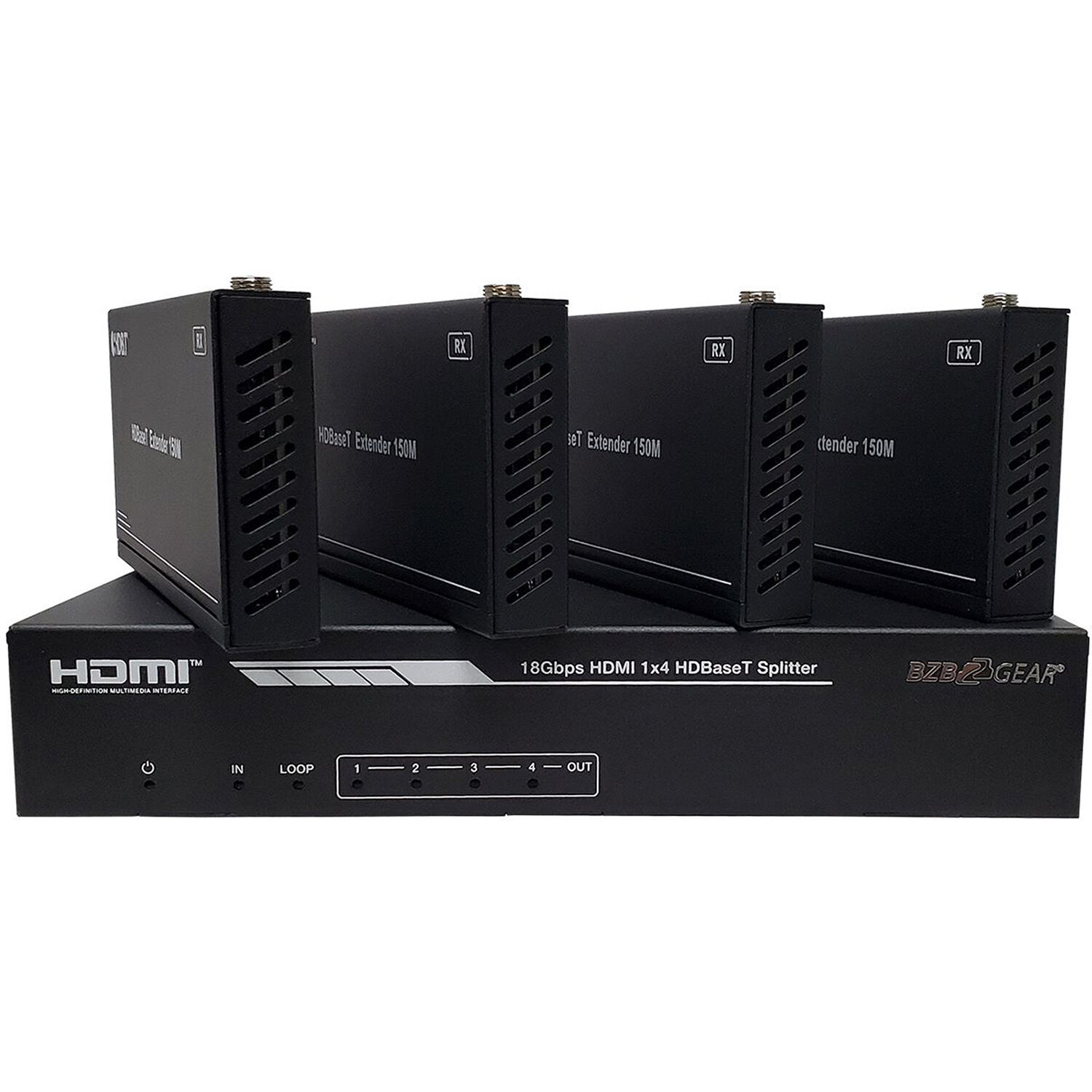 Kit émetteur/récepteur HDBaseT LINDY HDMI 2.0 Full 1080p 4K + IR