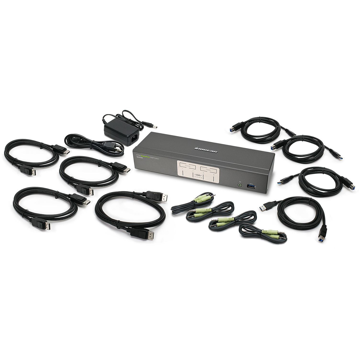 AC/DC Adapter For IOGEAR GCS1644 4-Port DVI KVMP Switch - Power Supply Cord, 4ft
