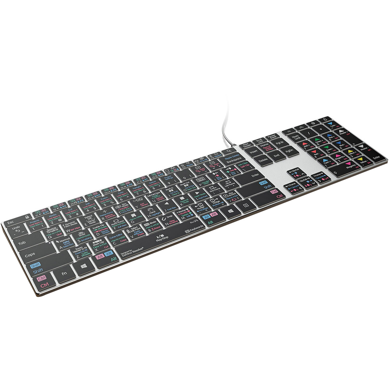 KB Covers DaVinici Resolve Backlit Pro DAVINCI-BLP-WIN-ANSI-US
