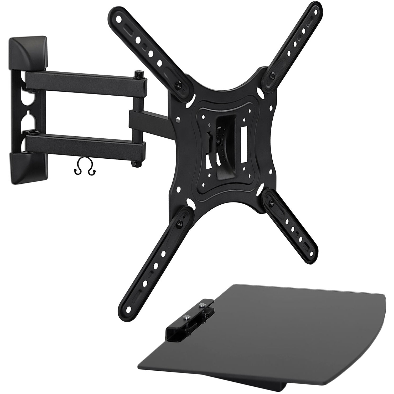 Full Motion TV Wall Mount with Floating 