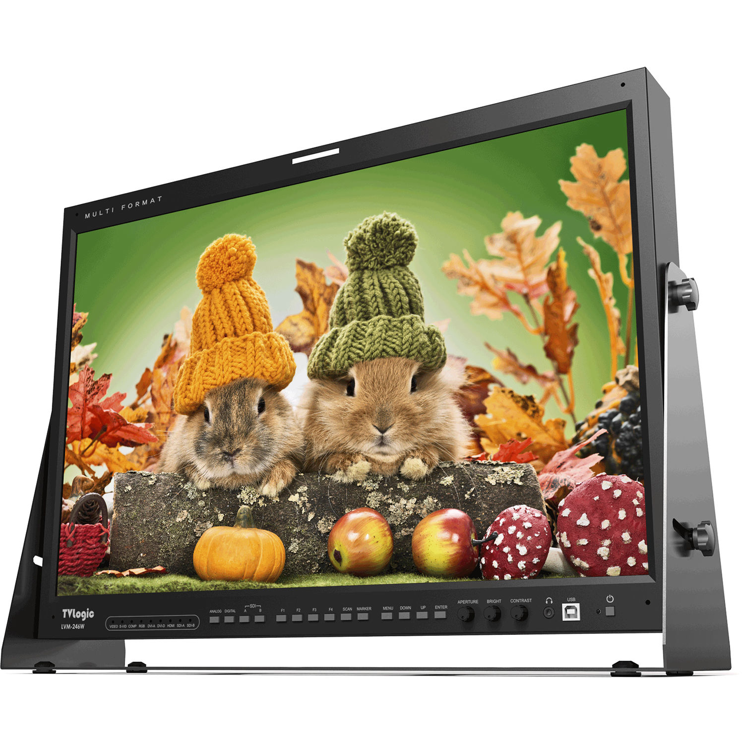 TVLogic 24 1920x1200 8 BIT DTHRD 3G LCD MNTR LVM 246W B H