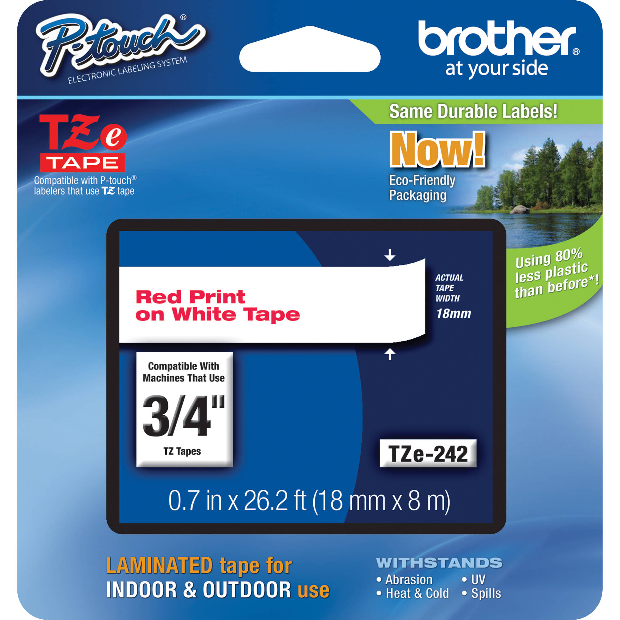 Brother TZe242 Laminated Tape for P 