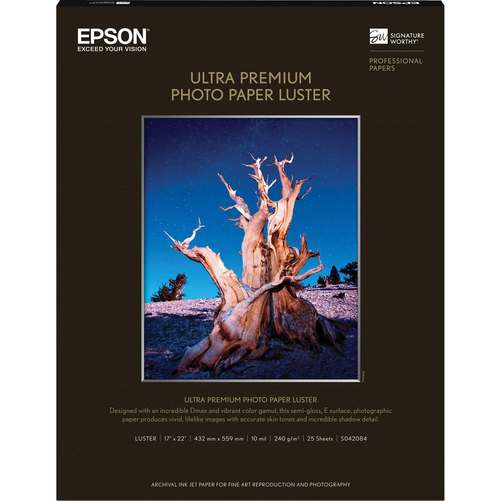 Pig Iron JetLUX A3 Lustre Photo Paper – 270gsm Heavyweight, 25 Sheets, Pearl Satin Finish