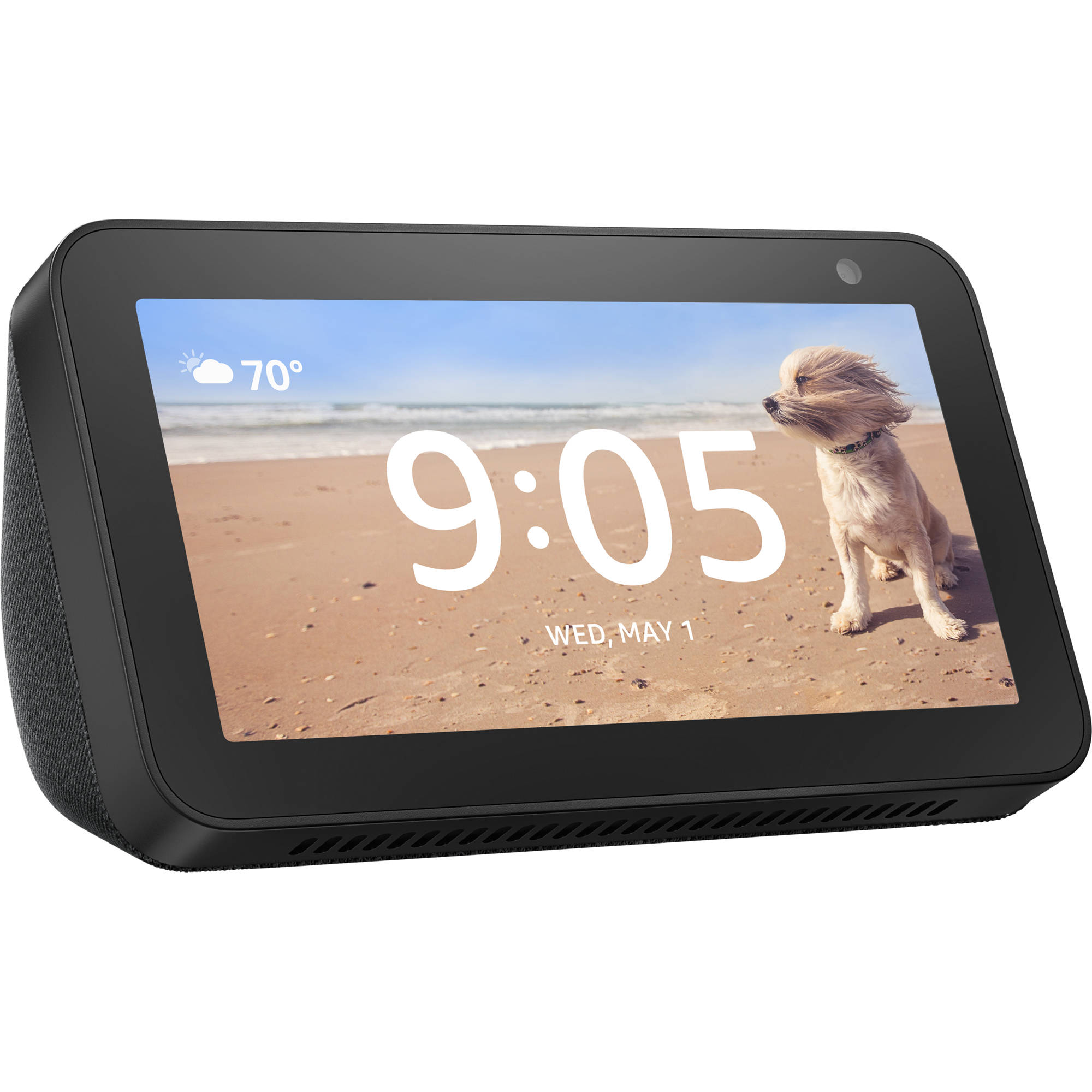 Amazon Echo Show 5 Charcoal B07HZLHPKP B H Photo Video