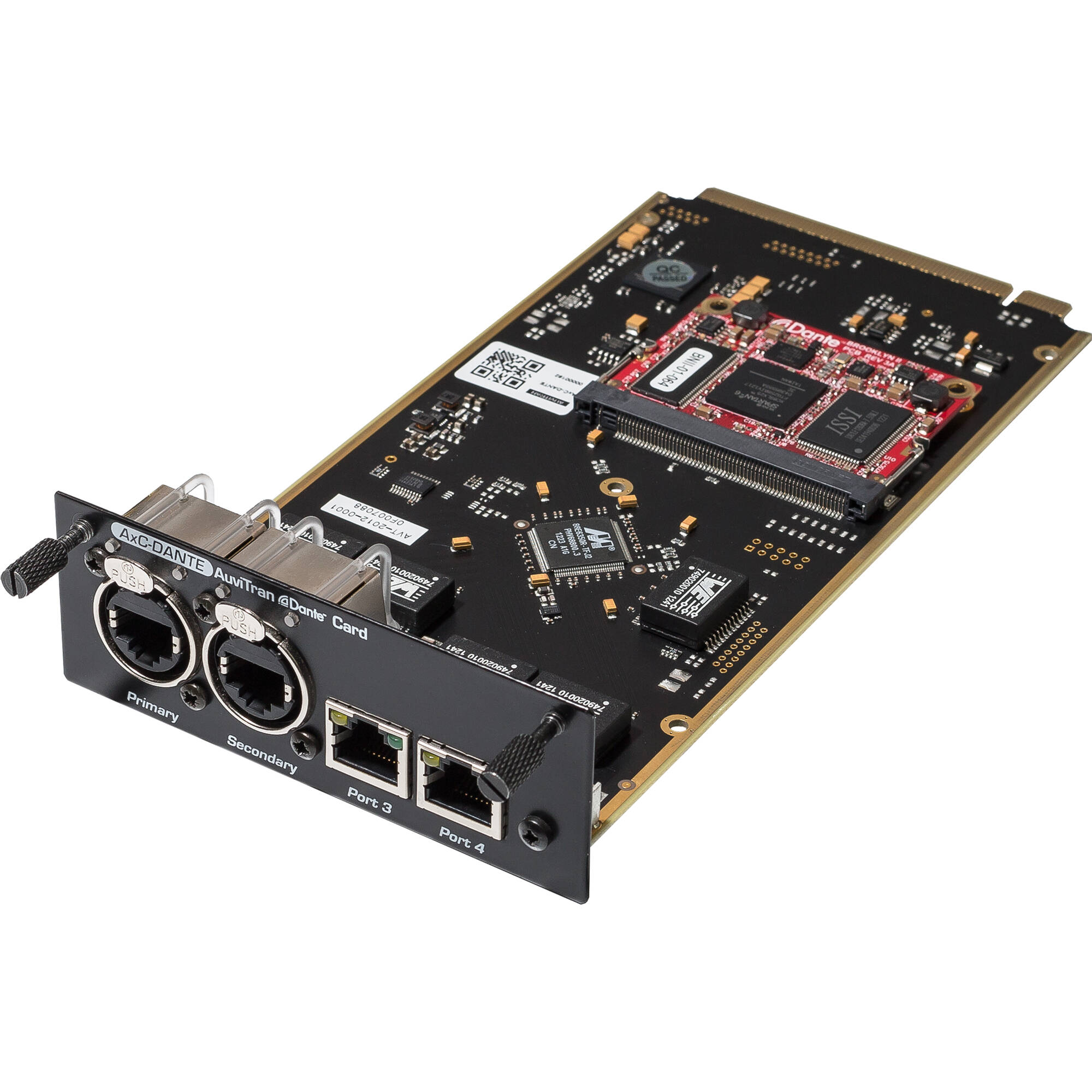 AuviTran Dante Card with 64 In / Out, 4X Gigabit Ports AXC-DANTE