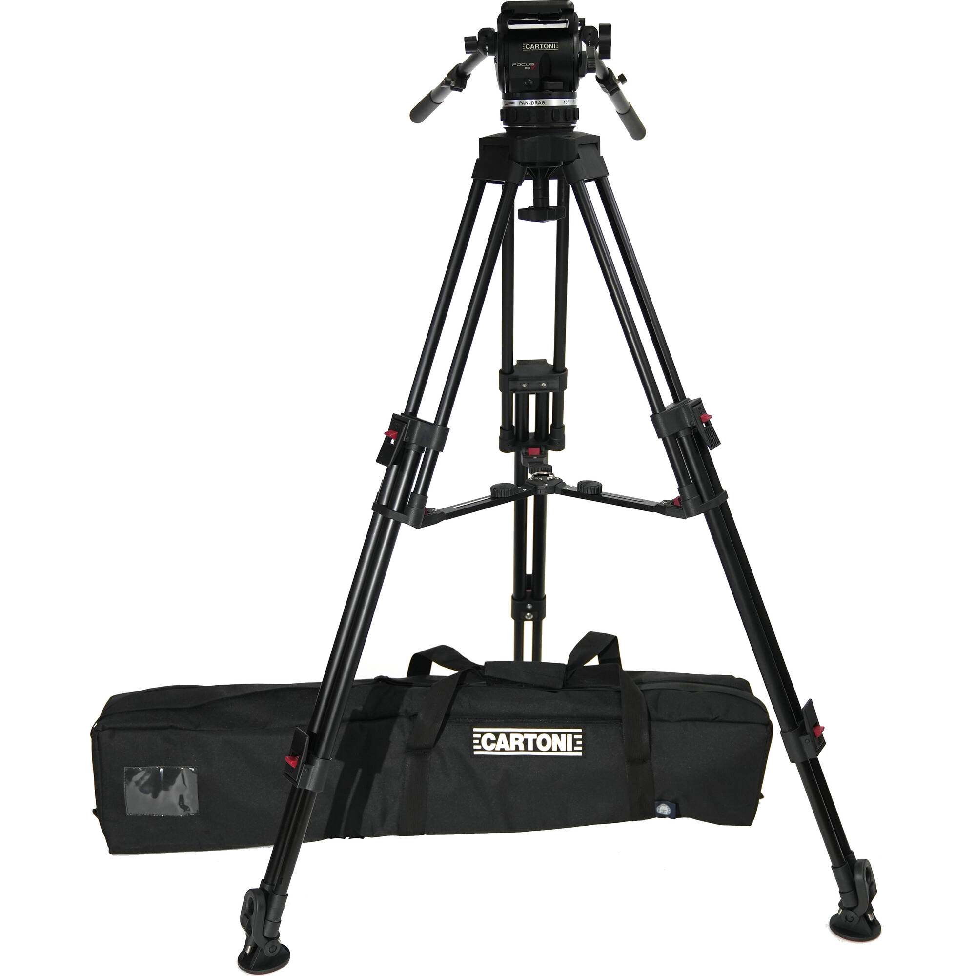Tête Fluide Cartoni Focus 100 Mm - Pour Trépied, Capacité 24 Lb, Révisée Et Testée, Occasion