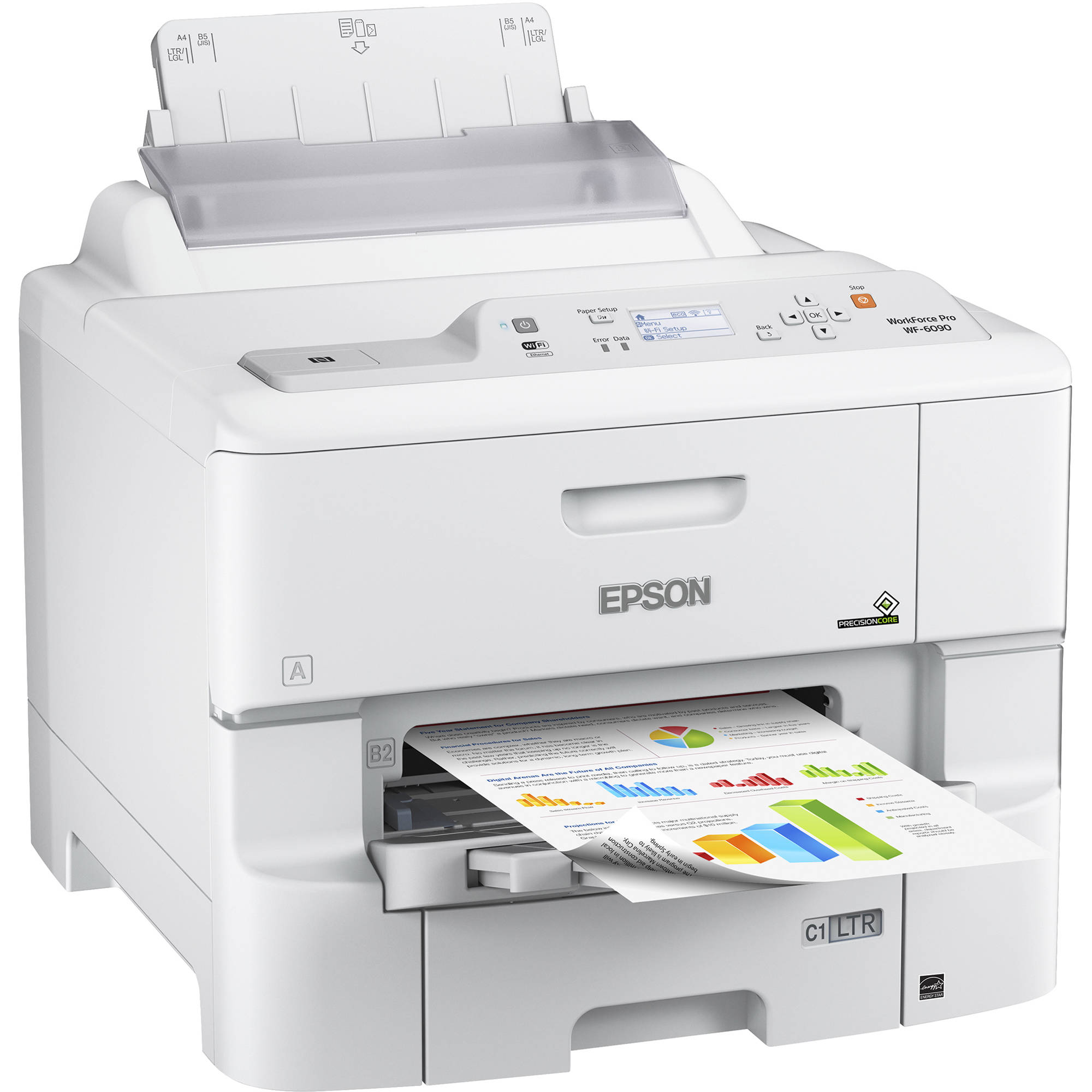 Epson WorkForce Pro WF-6090 Printer C11CD47201-NA B\u0026H Photo Video