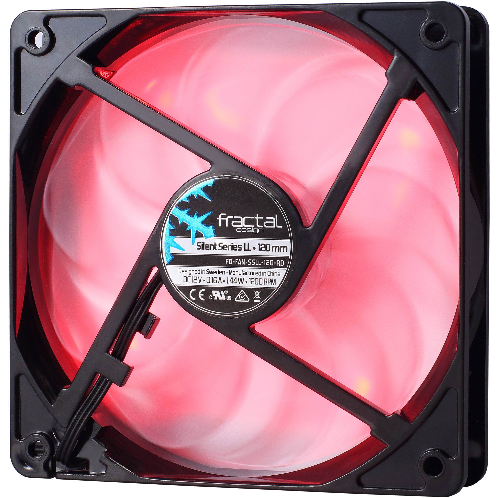 LL 120mm LED FD-FAN-SSLL-120-RD B\u0026H