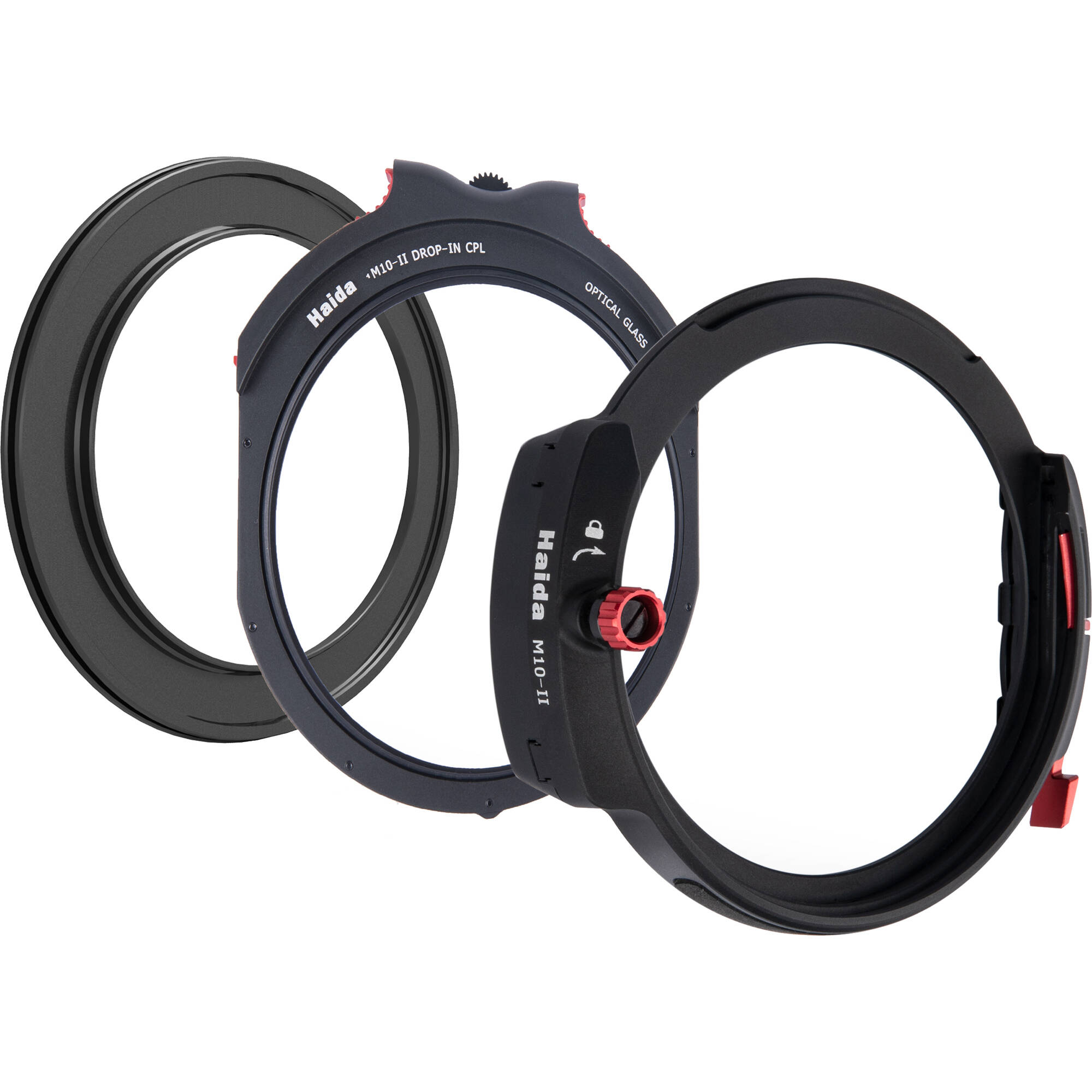 Haida M10-II Filterhalter-Set – Mit Drop-in Polfilter, Adapterring 77 Mm, Aluminium