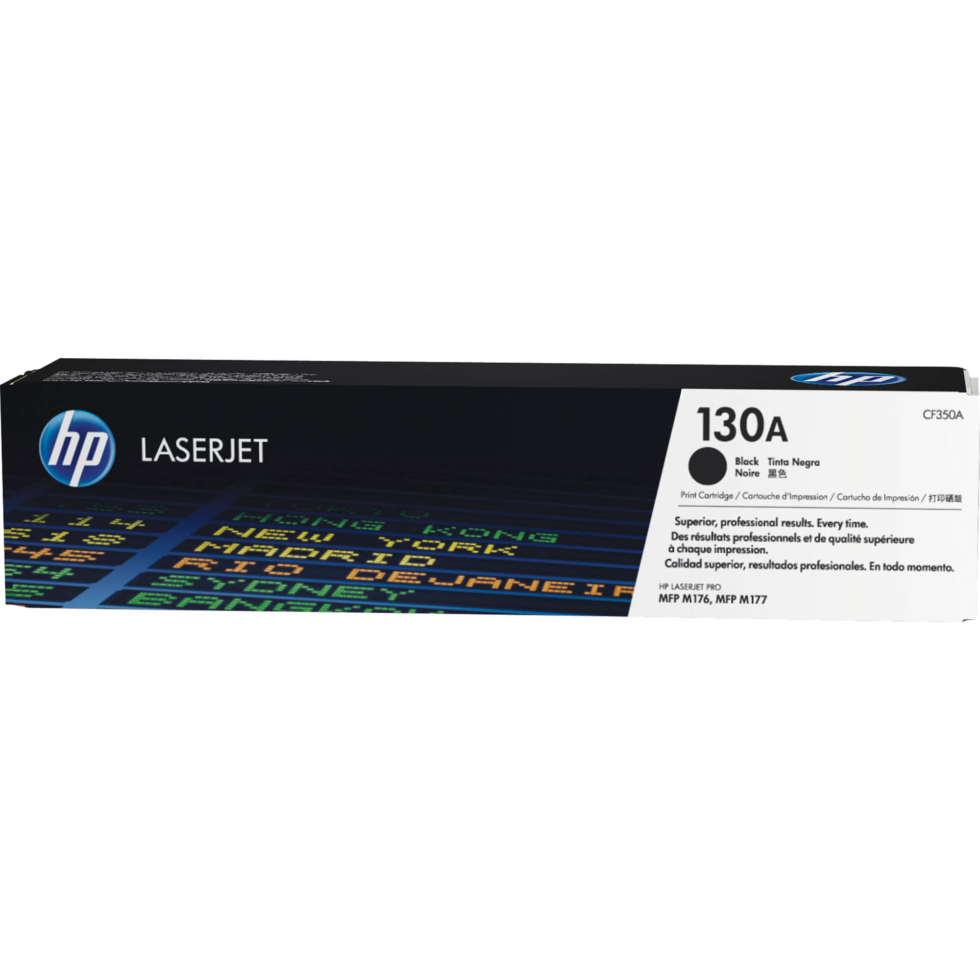 Toner HP 130A Noir Authentique - Pour LaserJet M176n/M177fw, 1300 Pages, Recyclable