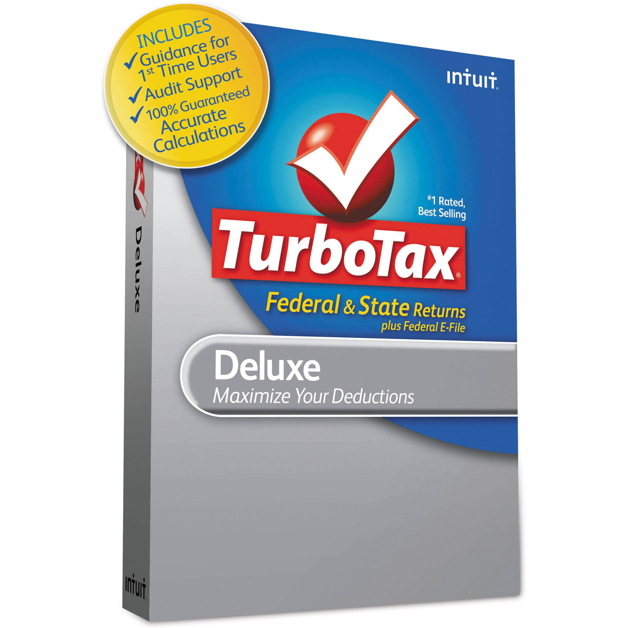 Intuit TurboTax Deluxe Federal + EFile + State 2012 0420488 B&H